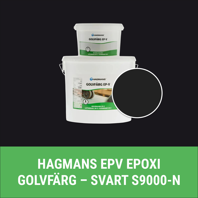 HAGMANS EPV EPOXI GOLVFÄRG SVART