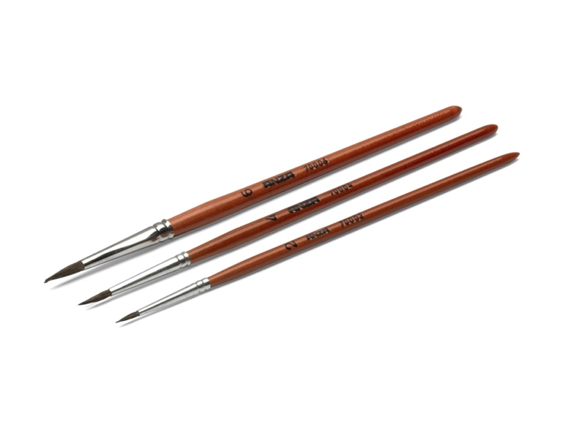 PENSELSET AKVARELL 3-P