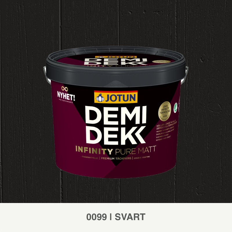 Jotun Demidekk Infinity Pure Matt 0099 Svart