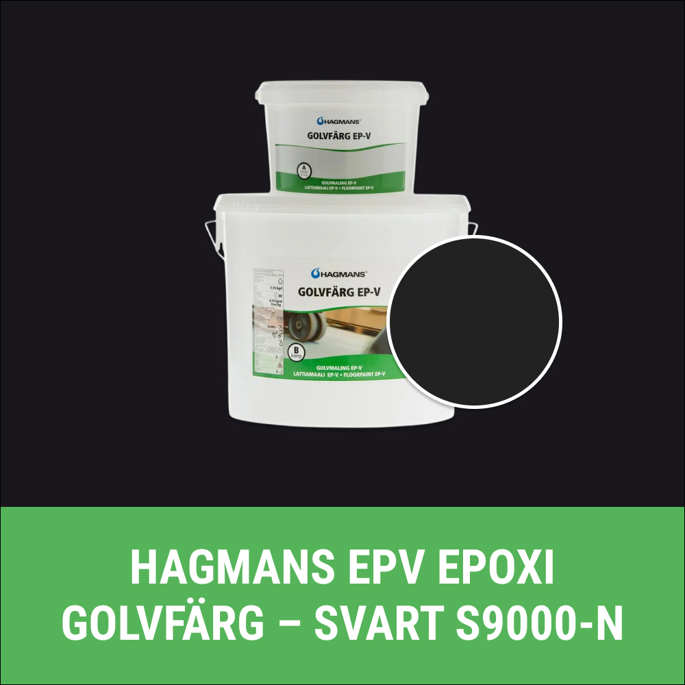 Hagmans Epv Epoxi Golvfärg Svart