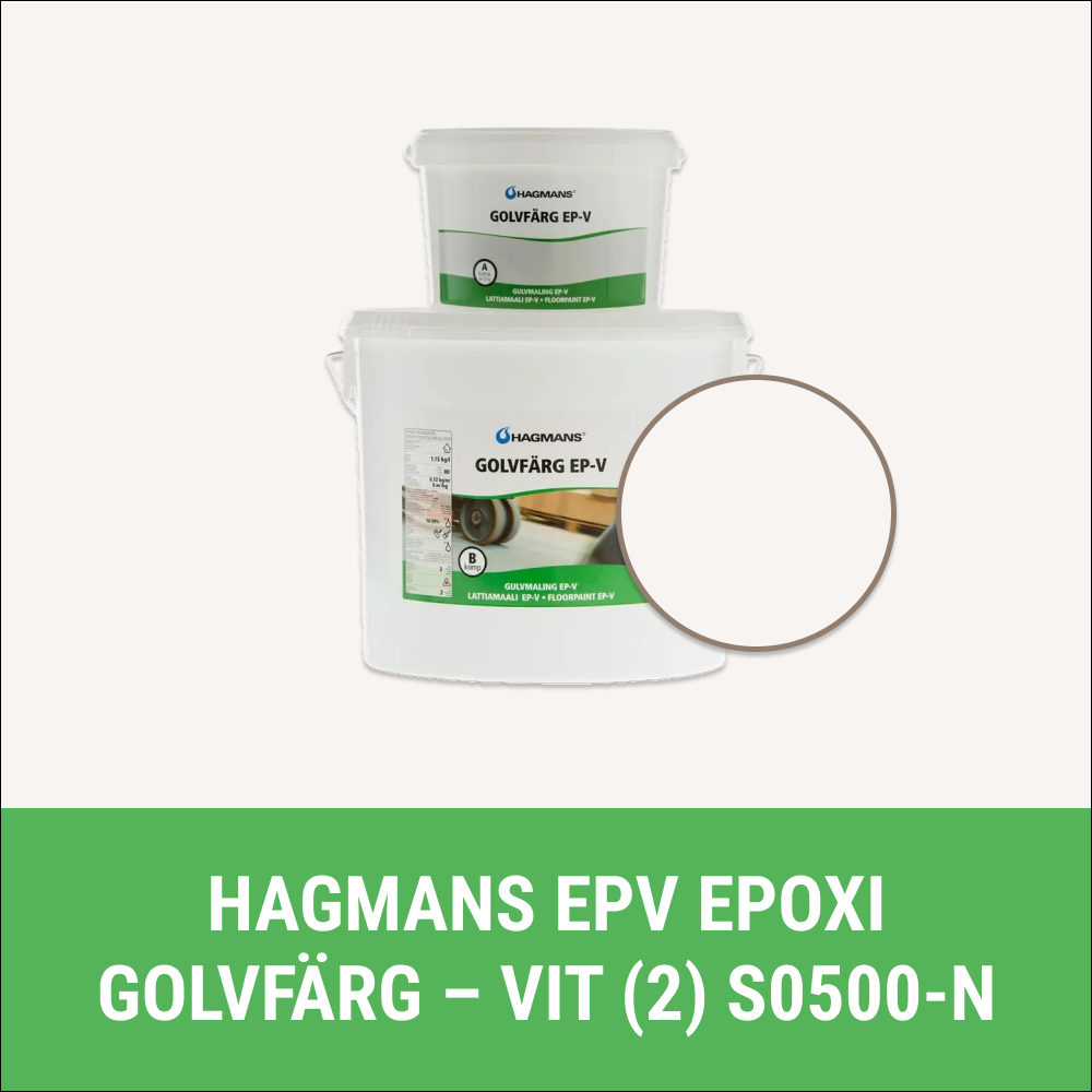 Hagmans Epv Epoxi Golvfärg Vit
