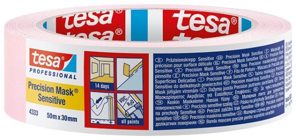 Tesa Sensitive Mask-tejp Rosa 50m*30mm 4333