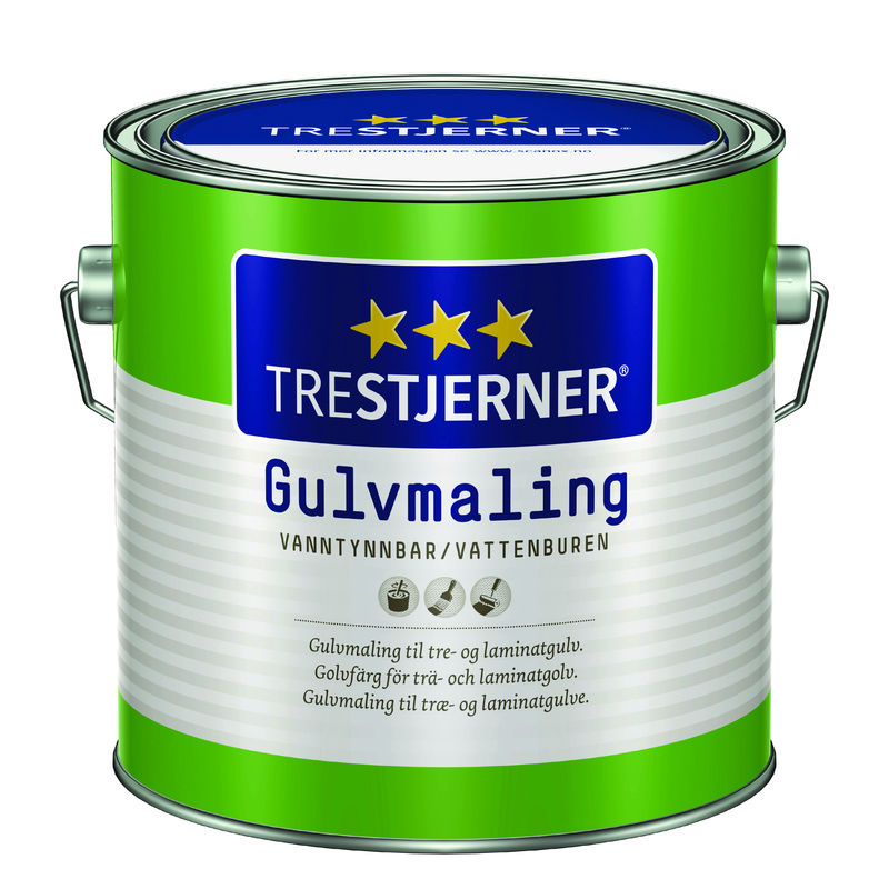 Trestjerner Golvfärg Halvblank
