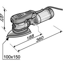 Flex trekantslip ode2-100 ec