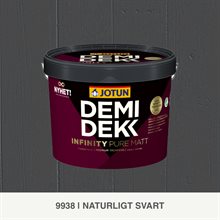 DEMIDEKK INFINITY PURE MATT 9938 NATURLIGT SVART